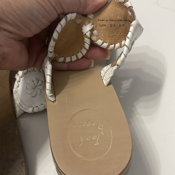 Jack Rogers Sandals -White -Size 9 - Picture 4 of 6